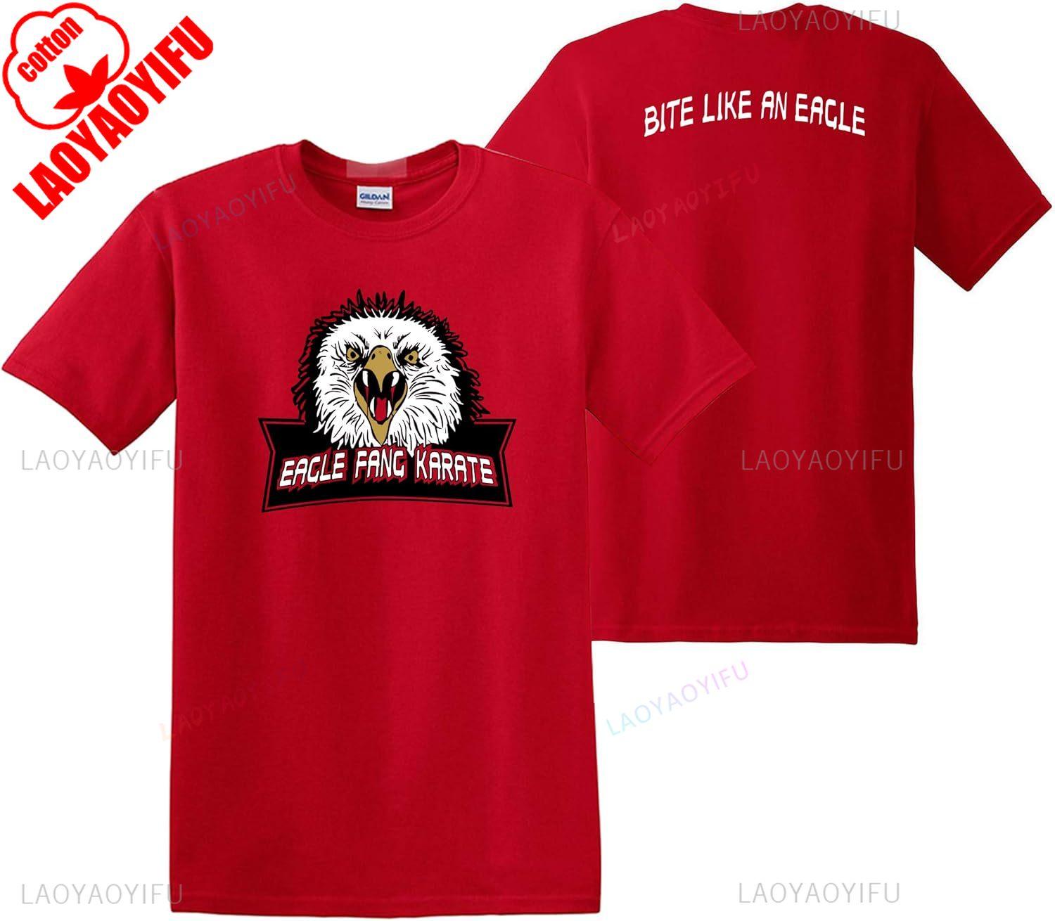 Футболка Eagle Fang Karate Мужская Смешная Футболка Поп-культуры Винтажная Повседневная С Принтом Унисекс Топы Удобные Мягкие Хлопковые Летние Футболки S