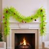 Christmas Garland Christmas Pine Wreath Decoration Decorative Artificial Pine Garland For Window Indoor Table Outdoor Railing