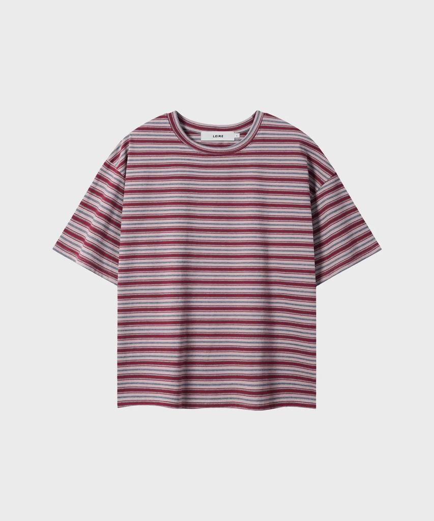 LEIRE Essential Striped Crop T-Shirt (7 Colors) (Type A)