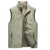 New Spring and Autumn Vest Men's Casual Outdoor Fleece Stand-up Collar Double-sided Vest