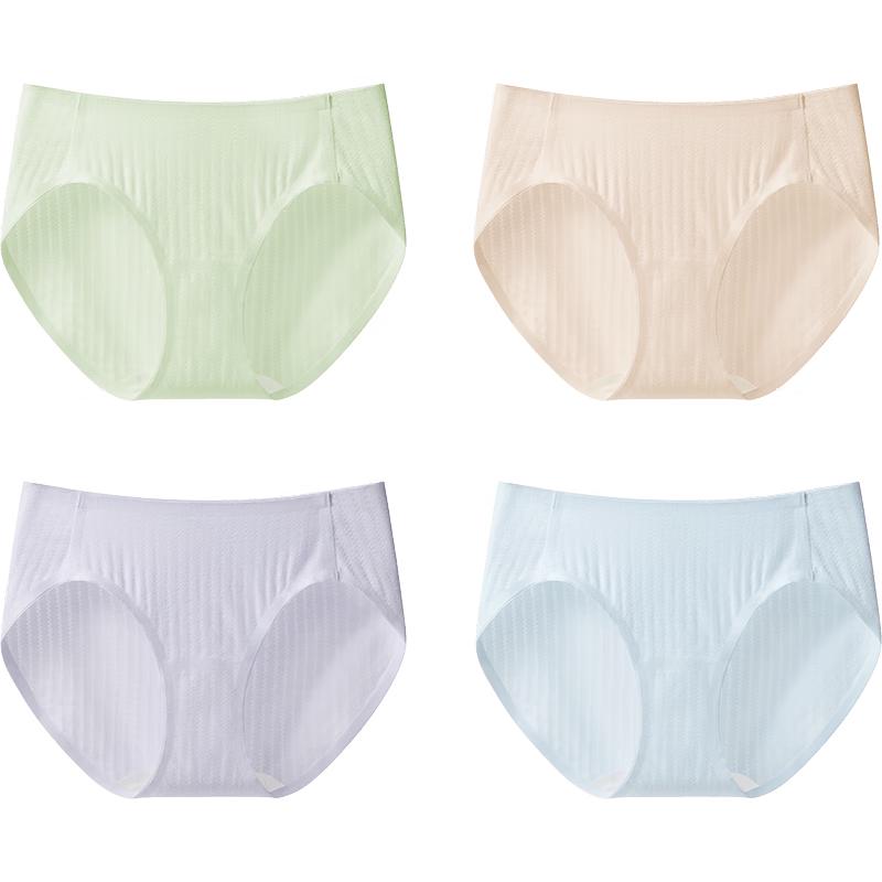 

Beneath Women s A-Class Pure Cotton Seamless Antibacterial Briefs (4-Pack) XL