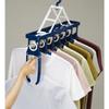 Twin Mall Laundry Drying Rack, 7-Row, Navy, Width 45-62cm, BEILU BE-10N