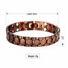 Antique Red Copper Men's Wide Magnet Bracelet - Retro Adjustable Design