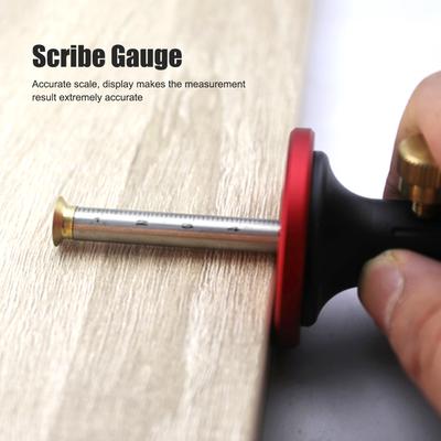 DIY Woodworking Tools Woodworking Scribe Gauge Portable Scriber Line Drawing Maker Measuring Tools 0~20cm 0~20cm Scribe Gauge