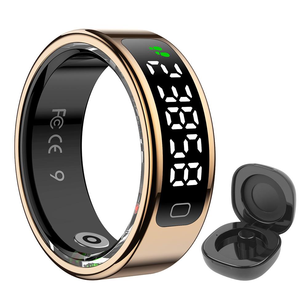 Smart Ring Fitness Tracker Ring with Heart Rate Blood Oxygen Sleep Monitoring Health Monitor with Display Screen for Women&Men