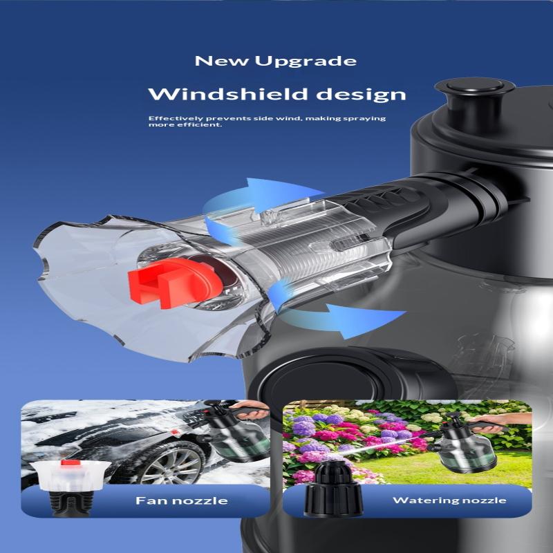 3L Hand Pump Foam Sprayer With 3 Types Of Nozzle Hand Pneumatic Foam Cannon Snow Foam Car Wash Spray Bottle Car Window Cleaning