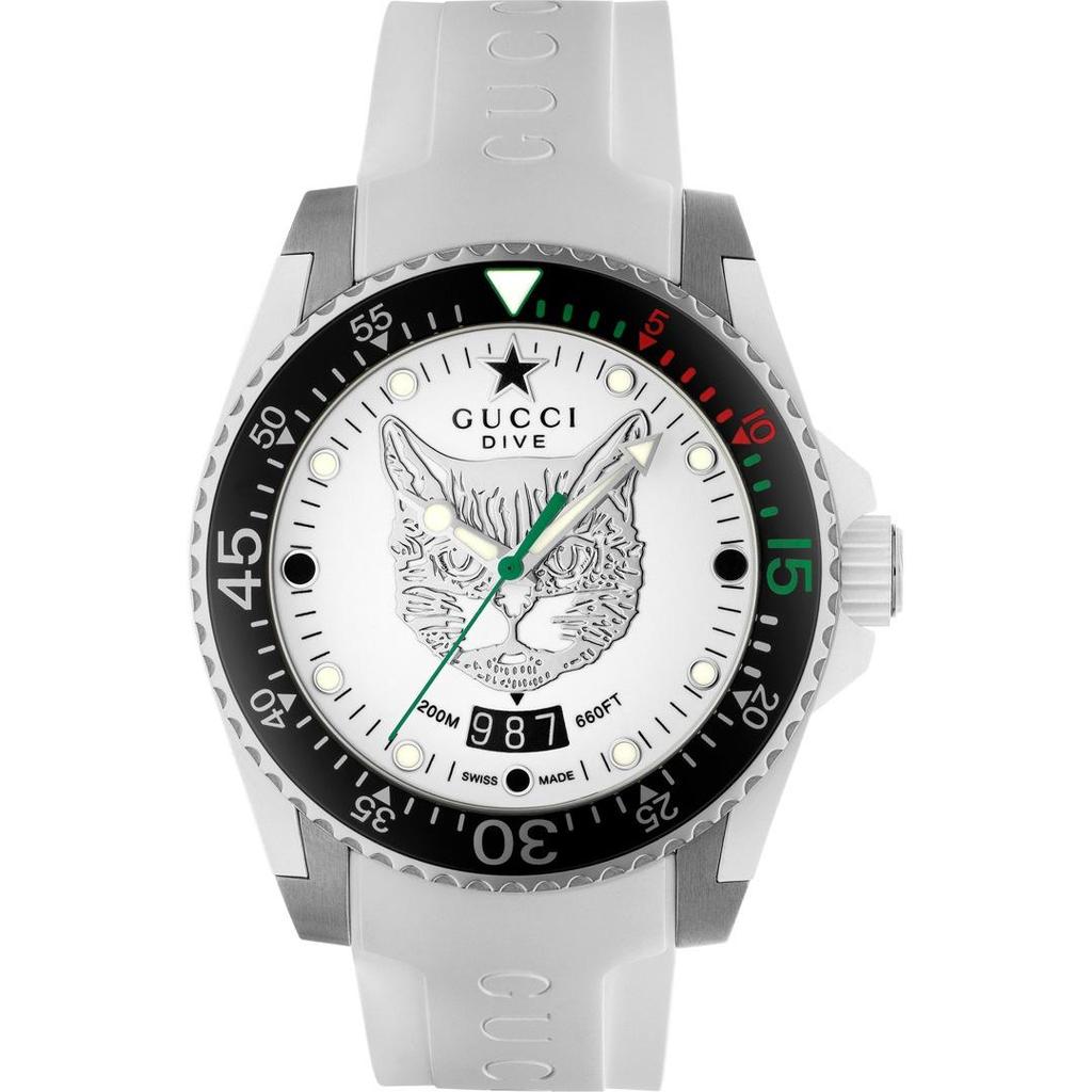 Gucci Dive YA136329 White 40mm Men's Watch