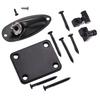 Guitar String Tree Retainer Set Guitar Loaded Socket Plate with Screws for Replacement Black
