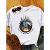 Clothes Ladies Peace and Love Vintage Watercolor Summer T Clothing Print Fashion Tshirts Short Sleeve Women FeUnisex Graphic Tee