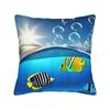 Frutiger Aero Fishies Square Pillow Cases  Cushion Covers Awesome Zipper Decor Pillowcase for Seat 40x40cm