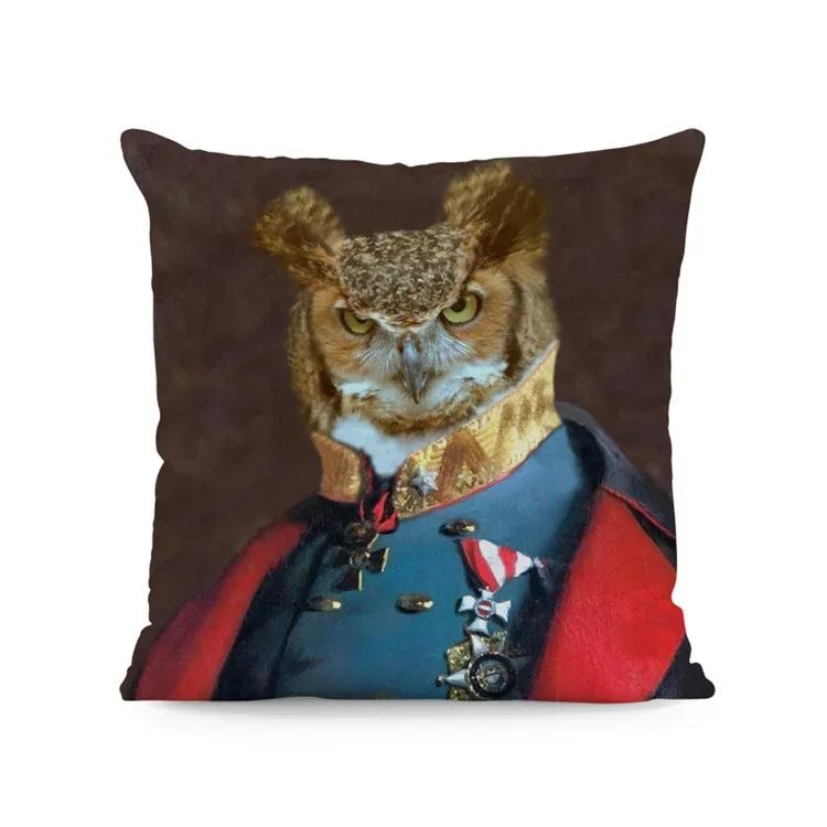 Dog Deer Pillow Case Elk Man Pillowcases for Pillows Interior for Home Decor Decorative Cushions for Elegant Sofa Pillow Cover