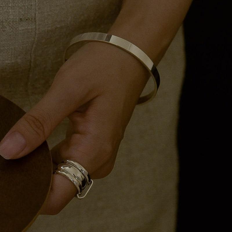 Retro finger Clear (Bangle)_SB265