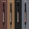 Dual-Ended Eyebrow Pencil with Spoolie Brush Long-lasting Easy Ware Eyebrow Pen,Natural Hair-Like Strokes,Waterproof Smudge-Proof Long Lasting Formula