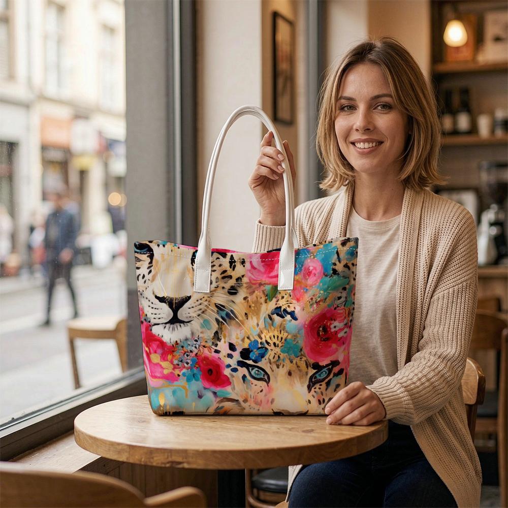 Colorful Leopard Print Fashion Tote Daily Bag