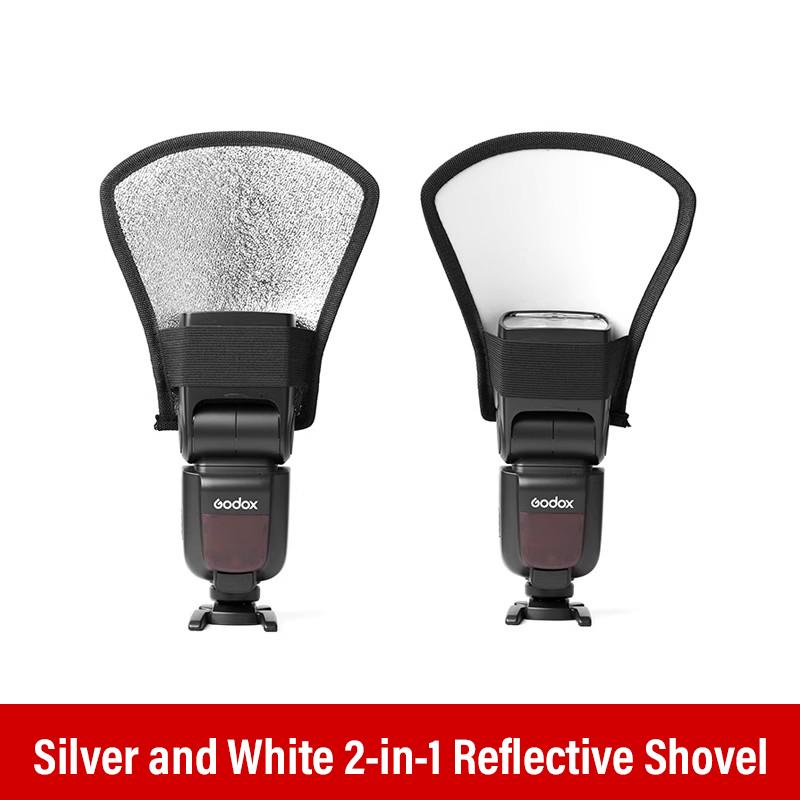 2 PCS Photo Flash Light Reflector For Nikon Sony Cameras and Other Camera 2-in-1 Camera Flash Diffuser Softbox Reflector