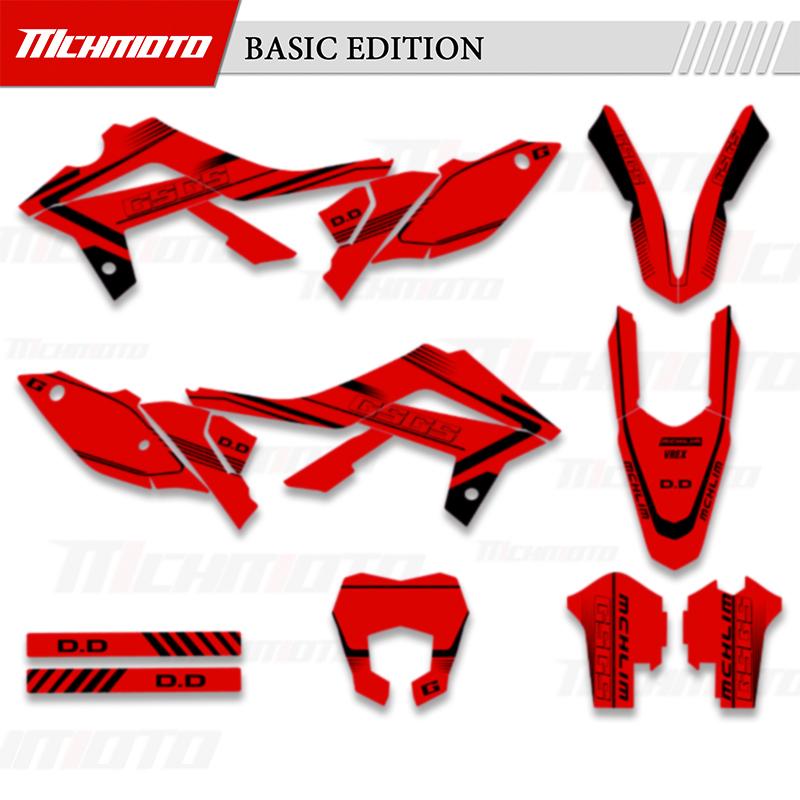 MCHMFG Graphics Decals Sticker Kits For GASGAS MC EX EC 125 250 300 350 450 2012 2013 2014 2015 2016 2017 Number Name