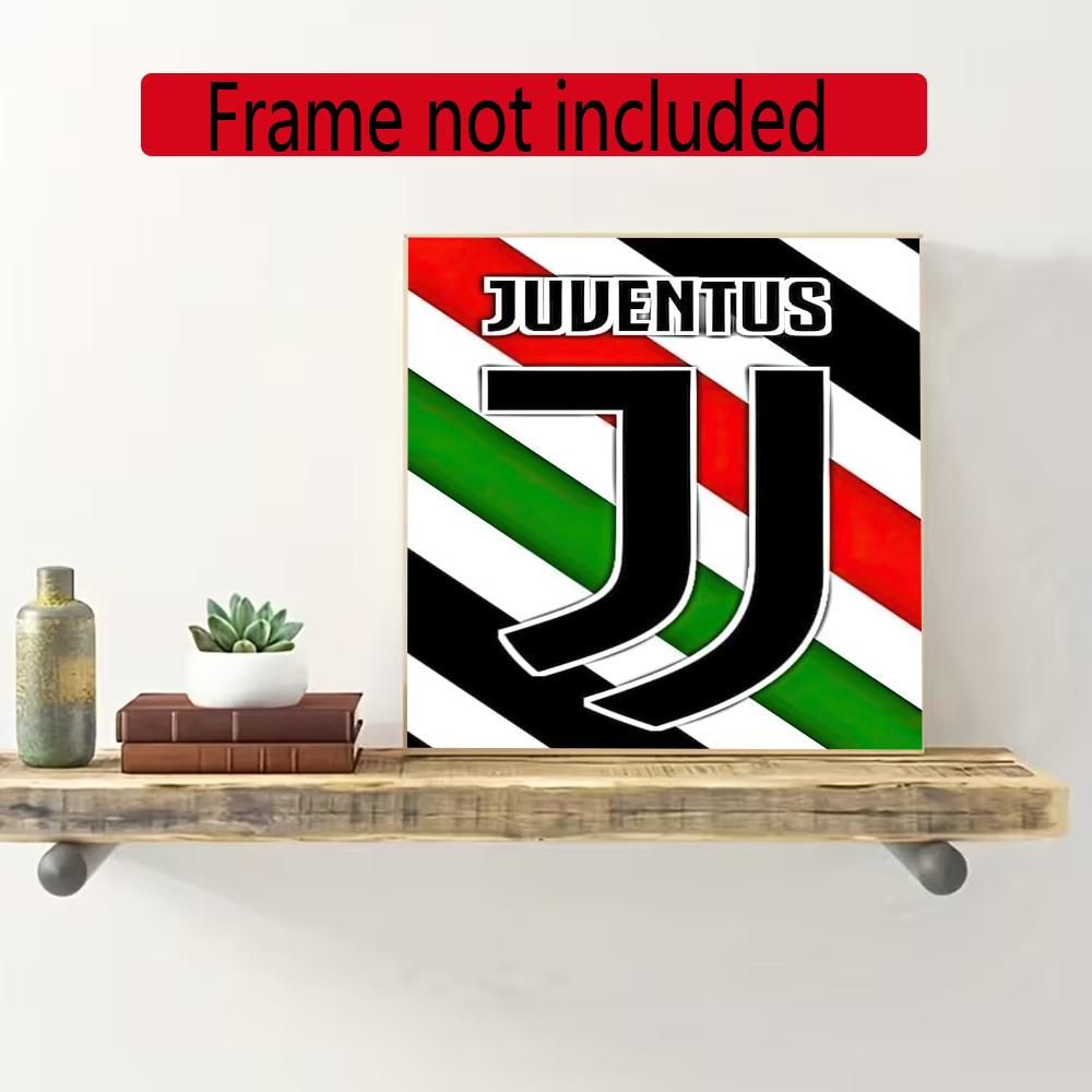 Juventus 5D Diamond Painting Round Diamond Rhinestones Mosaic Diamond Embroidery Wall Paintings Rhinestones Gift Frameless