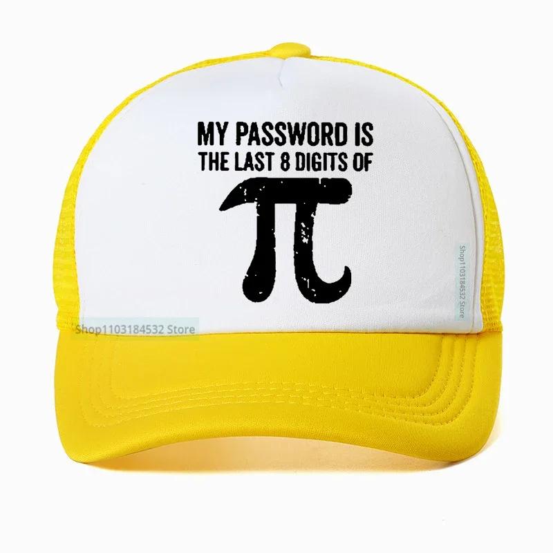 Unisexs 100 Cotton hat Math equations print funny Unisex Baseball Cap Fashion cool guys hats my password is the last digits of pi