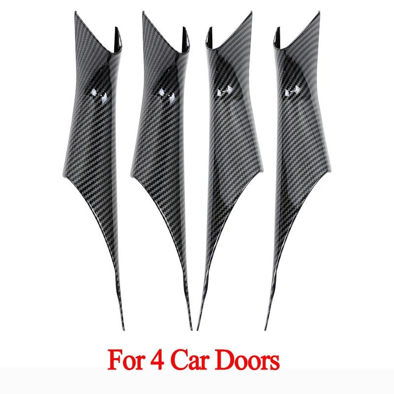 Suitable for BMW 5 Series G30 Door Handle Inner Cover G30 G38 F90 M5 530i M Sport 540i Protective Carbon Fiber Black 2-piece Set
