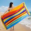 1PC Beach Towel Rainbow Stripes Corlorful Pattern Perfect Gifts Birthday Gift Quick-Dry Towel For Bath Yoga Tourism Swimming