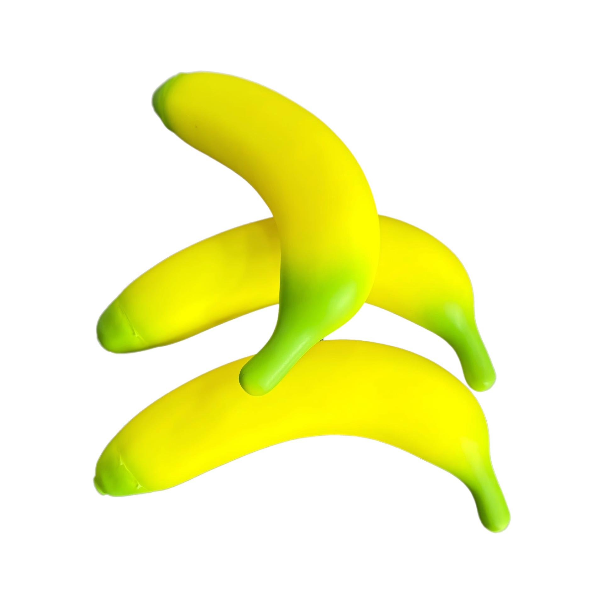 Simulation Sounding Banana Dog Toy Pet Molar Chew Toy 3pcs