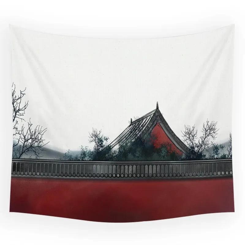 Çin Tarzı Uçan Ejderha Asılı Kumaş Ofis Oturma Odası Duvar Halısı Ev Duvar Dekorasyonu Duvar Halısı