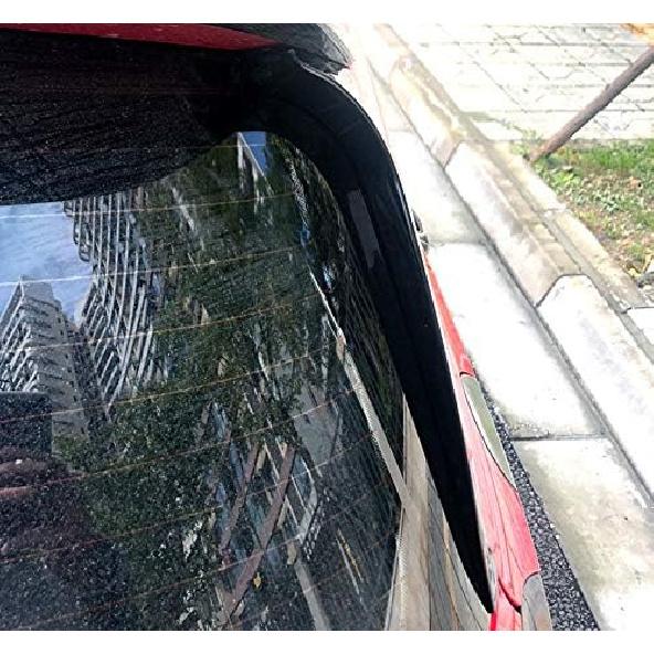Black Rear Window Spoiler Side Wing Cover Trim 2pcs for Volkswagen VW Golf 6 MK6 GTI R GTD 2008-2013