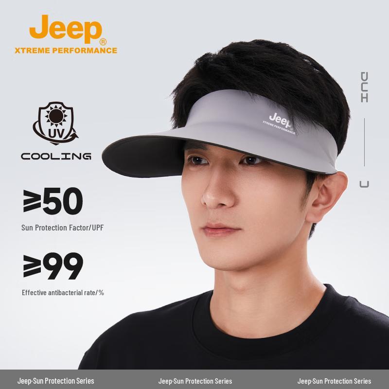 Jeep Outdoor Unisex Breathable Quick-Dry Sun Visor Hat 55-60cm