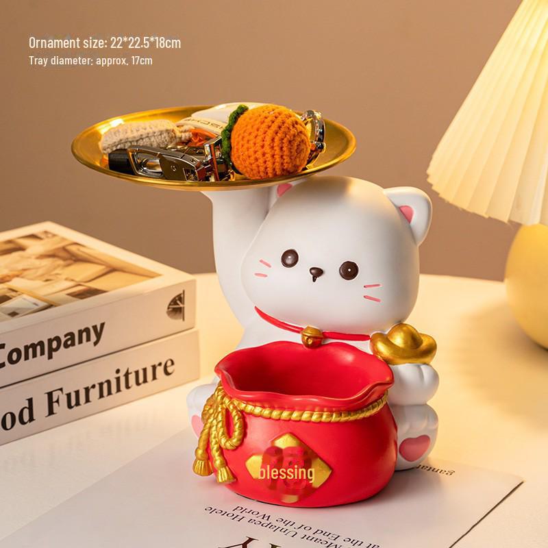 

Высококачественный лоток для кошек Lucky: Элегантный подарочный набор для хранения вещей в прихожей и декора гостиной