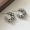 Xiaomi 925 Sterling Silver Vintage Earrings For Women Trendy Simple Retro Moon Shape Earring Jewelry Prevent Allergy Party Accessories