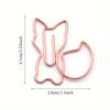 Set of 20 Squirrel - Inspired Paper Clips In Rose Gold & Gold - Charming Bookmarks for Fun Office Organization