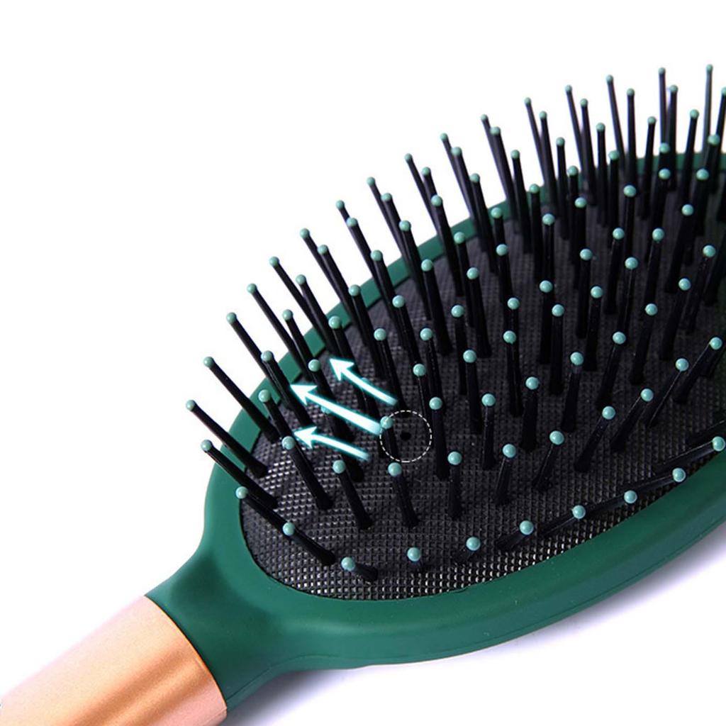 Hair Comb Spherical Tips Thick Curly Hairbrush Scalp Massage Detangler Brush Soft Bristles