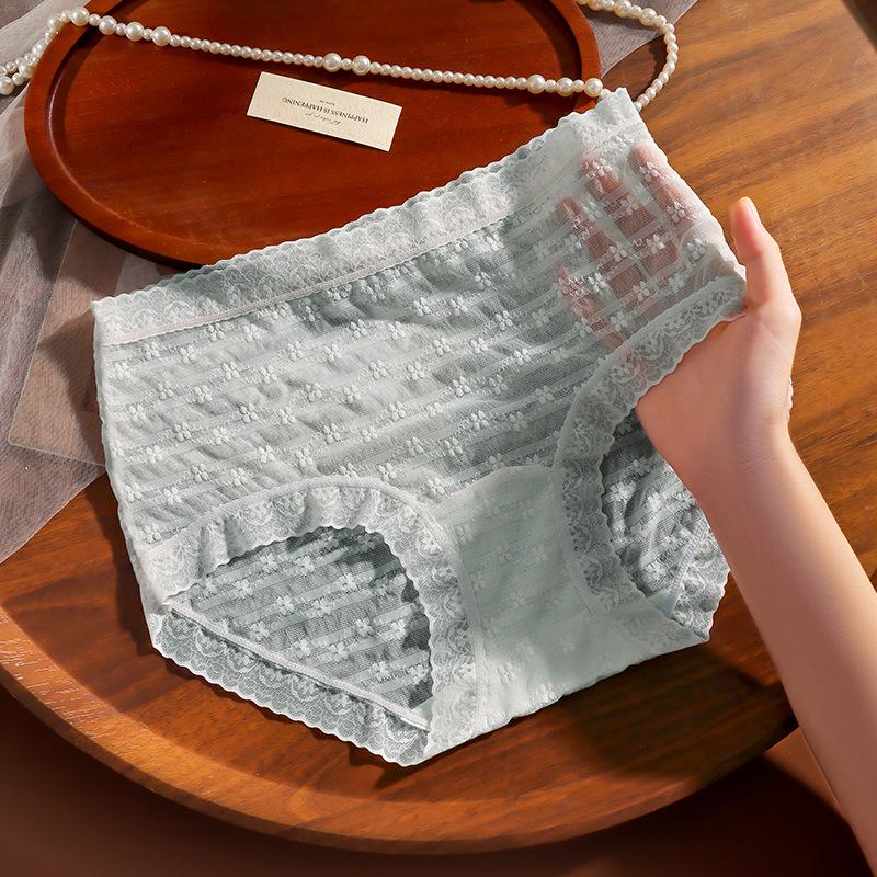 

Сексуальные полупрозрачные сетчатые кружевные трусики средней посадки для девочек L (120-140 lbs) синий