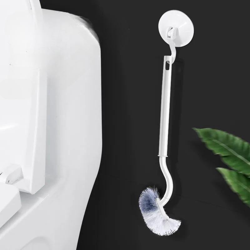 Long-Handled Double-Sided Bathroom Toilet Cleaning Brush