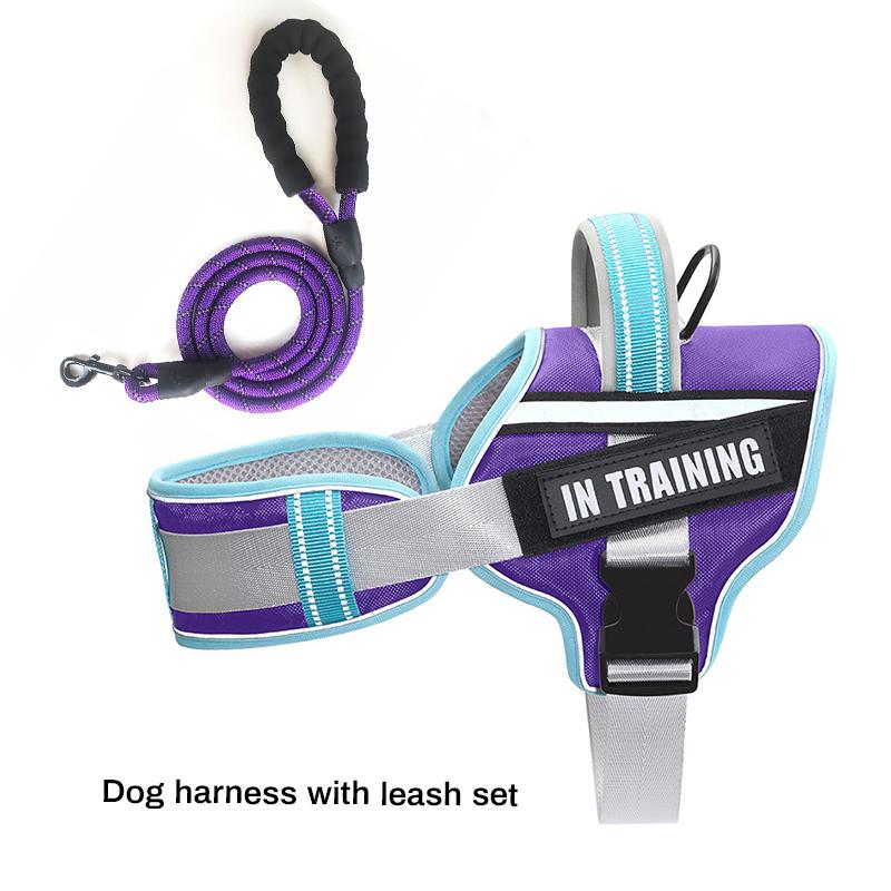 Reflective Nylon Personalized Dog Harness Adjustable Harness for Small Medium Large Dogs No Pull Dog Harness for Dropshipping