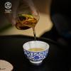 Cheng Dexuan Jingdezhen Hand-painted Blue & White Lotus Ceramic Tea Cup