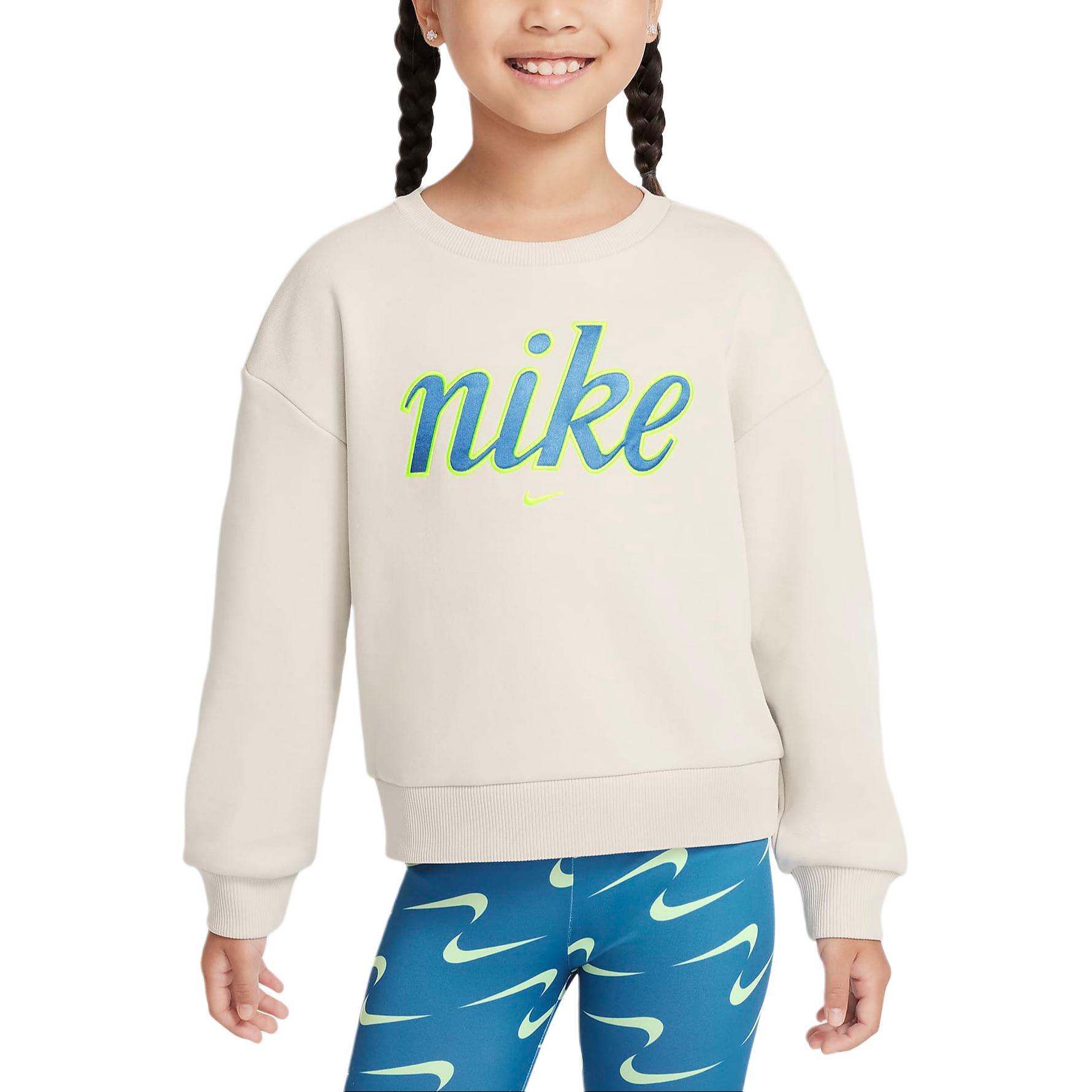 Nike Sweatshirt Light Bone Children Aged 3 7 Years Old HQ7909-072 4