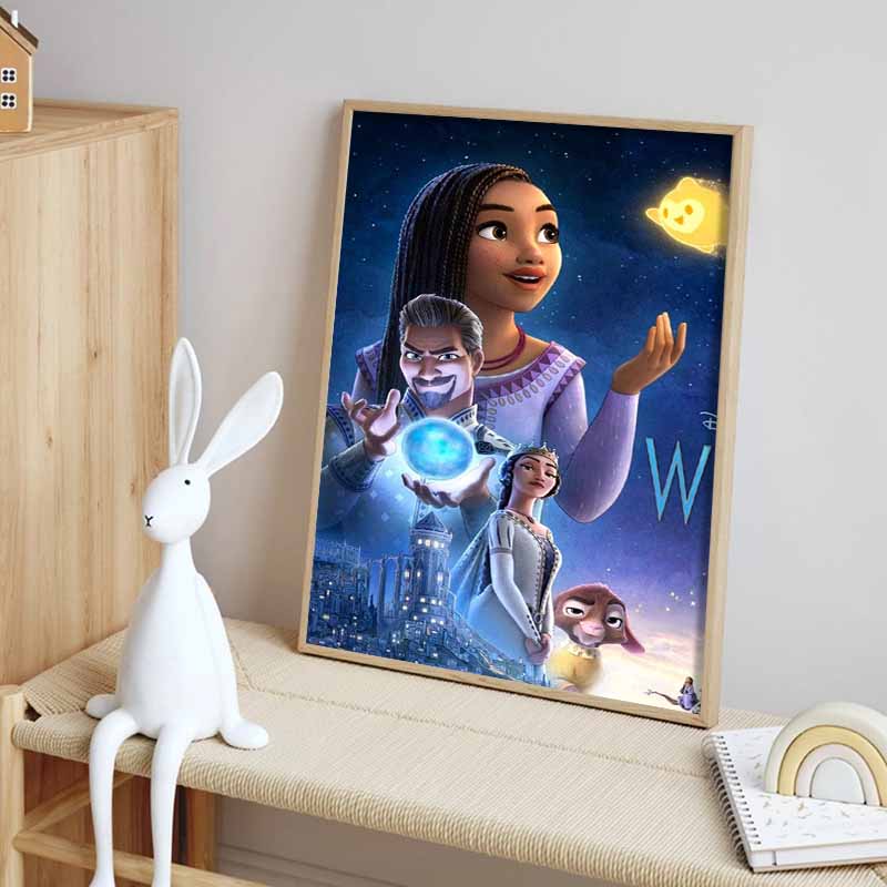 Disney Diamond Painting Wish Upon A Star Disney Animation Character Posters Mosaic Embroidery Images Diamond Painting Cross Stitch, Home Decor 5D DIY