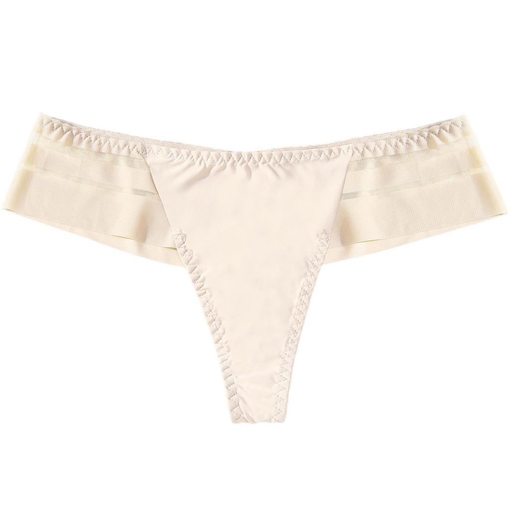 Euramerikanska Sömlösa Isilke Yoga Trosor för Kvinnor: Sexiga, Lågt skurna, Enfärgade Underkläder