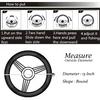 Bling Bling Steering Wheel Cover Universal Luxury Plush Belt Crystal Rhinestone Non-Slip Wheel Protective Cover Women's Girls New 15 Inches Gray