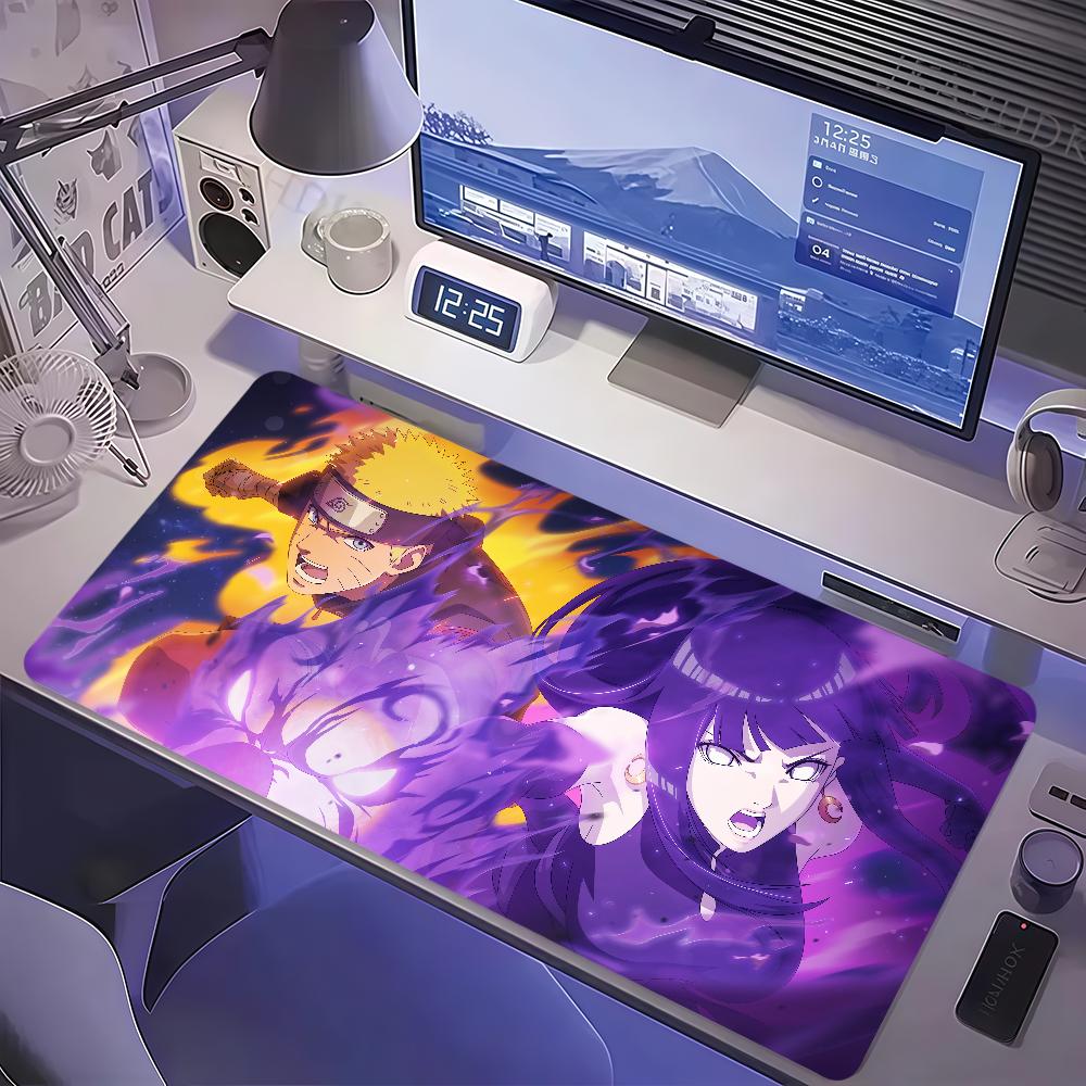 N-Naruto Hinata Uzumaki Hyuga Mouse Pad Non-slip Thickened MousePad Large Writing Lockedge Gaming Cushion Office Student