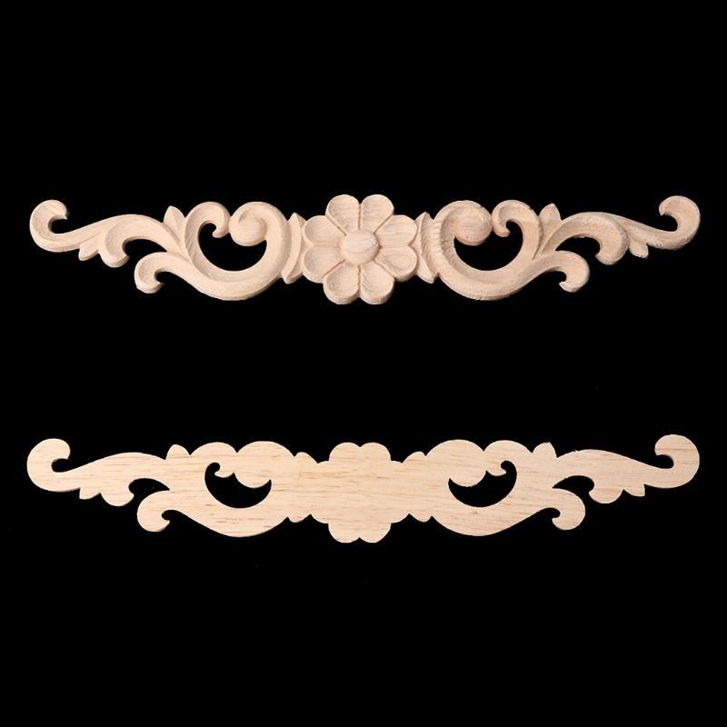 

Floral Carved Corner Onlay Appliques Frame Decorative Furniture Home Decors Bedroom Office Sofa Bed Decorations світло-жовтого кольору