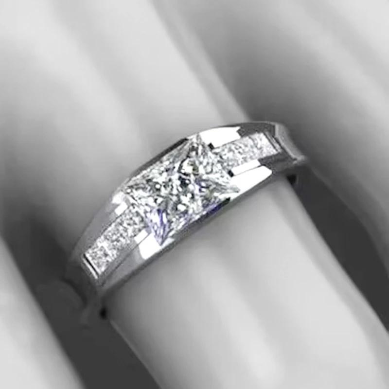 

Huitan Модные Блестящие Кольца с Кубическим Цирконием Женские Привлекательные Элегантные Аксессуары с Темпераментом для Вечеринки Современное Обручальное Циркониевое 6