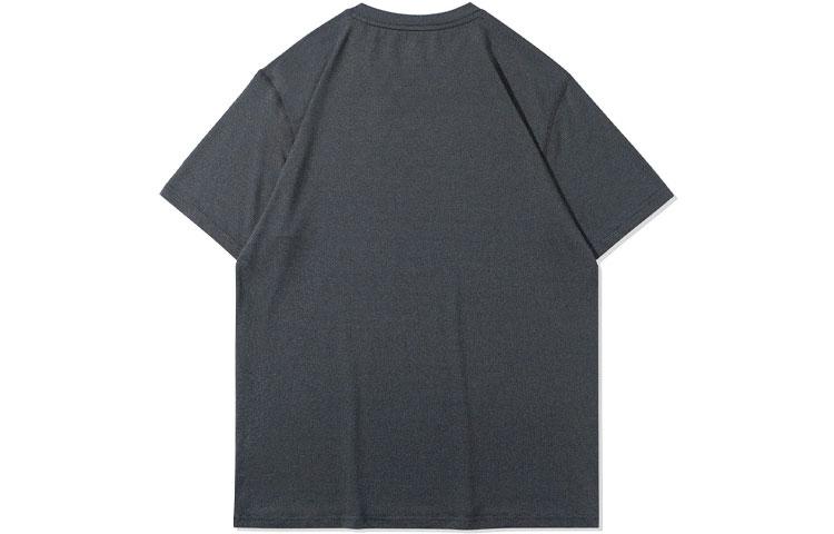 Li Ning T Shirts Men's Black Crew Neck Moderate Straight Fit ATSR209-4