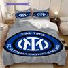 Set tre pezzi Design Emblema Inter (1 * copripiumino + 2 * federa, senza nucleo) Set biancheria da letto Regalo di Natale per compleanno Morbido e confortevole