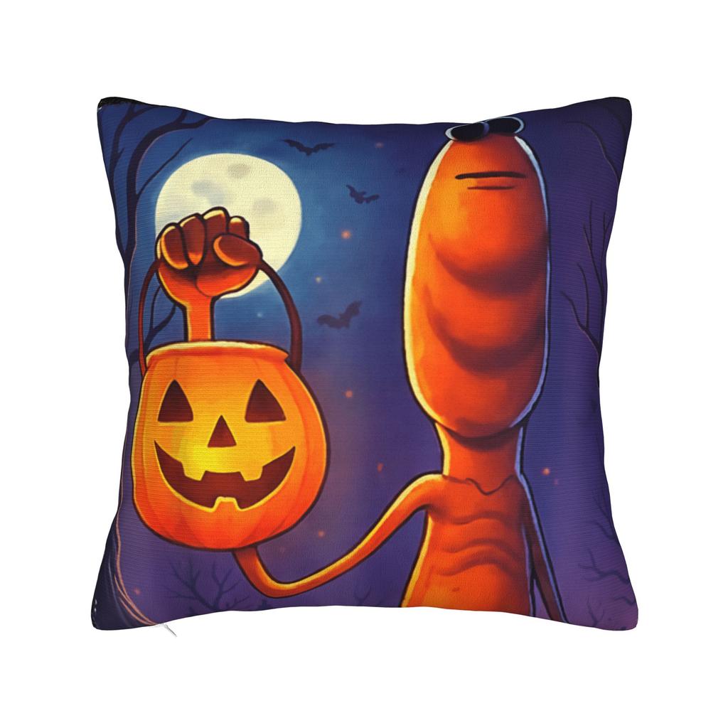 Cartoon Marcus The Worm Pillow Cover Novelty Pillow Case For Couch Sofa Bedroom Comfy Cushion Cover Birthday Gift