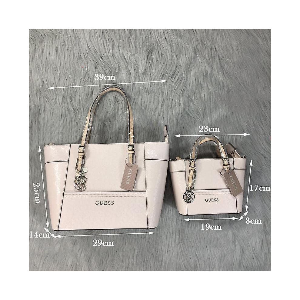(M, White) Guess Bags Women Pu Shoulder Crossbody Bag With Shoulder Strap For Daily Casual
