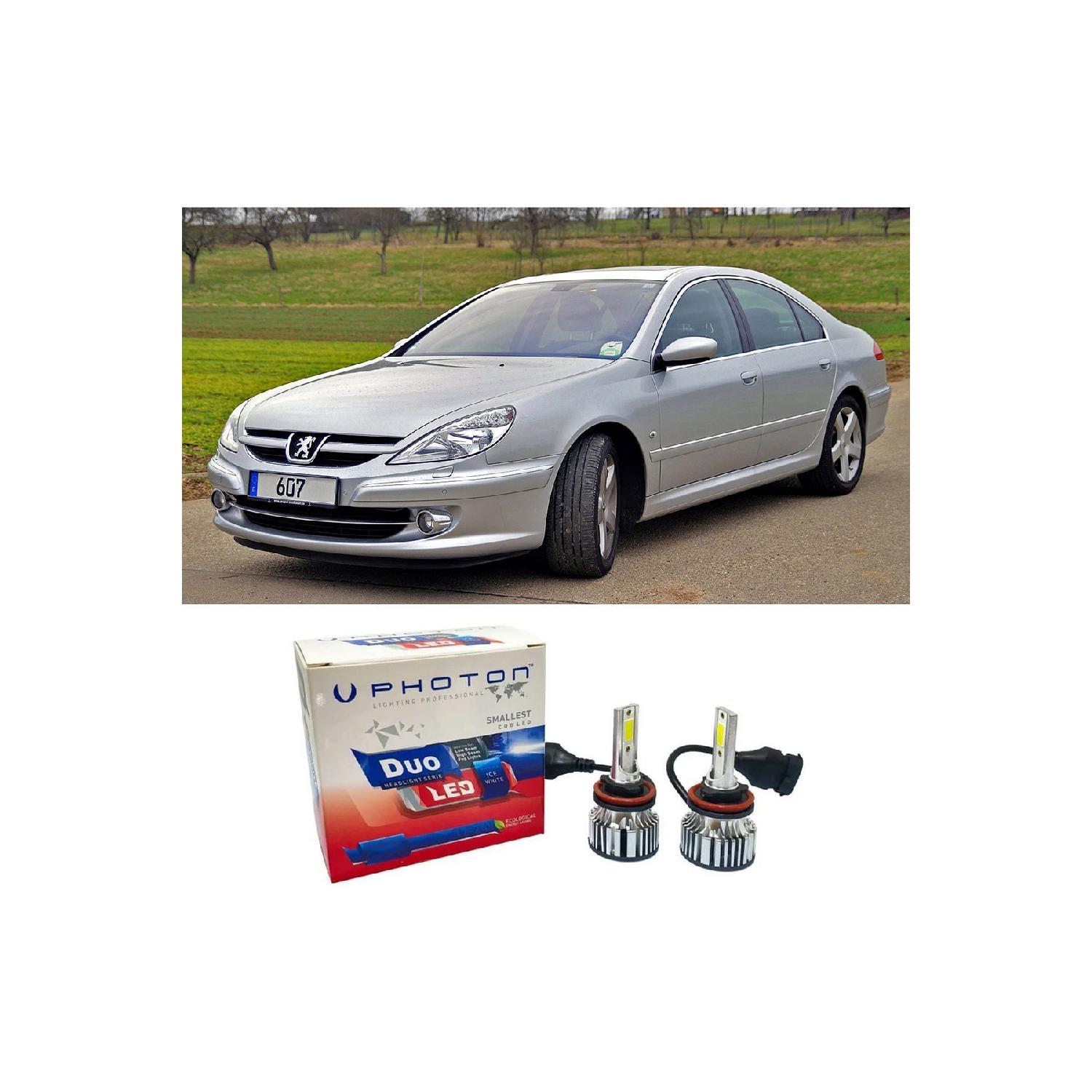 

Peugeot 607 Led Ксеноновая лампа ближнего света H7 Duo New Series Белый