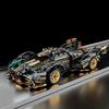 Building Block Racing Car V12 Building Block Car Black and Gold Fine Desktop Wooden Model Car Birthday Gift Gift for boyfriend