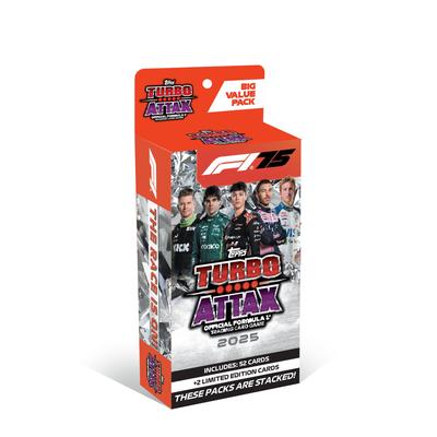Topps Turbo Attax Formula 1 2025 Trading Collector Card Game Value & (Big Pack)